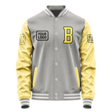 Custom Gray Light Yellow Jacket JA040426041817262617