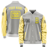 Custom Gray Light Yellow Jacket