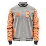 Custom Gray Orange Jacket JA040428041718282818