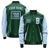 Custom Green Light Blue Jacket