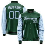 Custom Green Light Blue Jacket