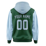 Custom Green Light Blue Jacket