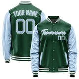 Custom Green Light Blue Jacket