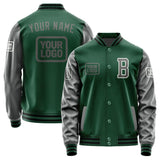 Custom Green Dark Grey Jacket