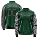 Custom Green Dark Grey Jacket