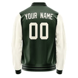 Custom Dark Green Cream Jacket JA0606030617B31703