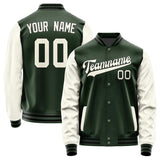 Custom Dark Green Cream Jacket