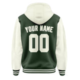 Custom Dark Green Cream Jacket