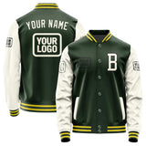 Custom Dark Green Cream Jacket
