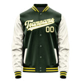 Custom Dark Green Cream Jacket JA0606030626B32603