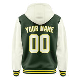 Custom Dark Green Cream Jacket