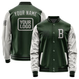 Custom Dark Green Gray Jacket