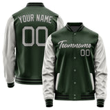 Custom Dark Green Gray Jacket JA0606040617B21704