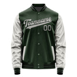 Custom Dark Green Gray Jacket JA0606040617B31704