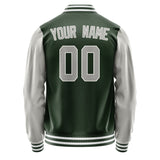 Custom Dark Green Gray Jacket JA0606040618B31804