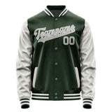Custom Dark Green Gray Jacket JA0606040618B31804