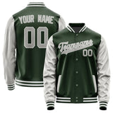 Custom Dark Green Gray Jacket JA0606040618B31804