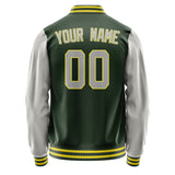 Custom Dark Green Gray Jacket JA0606040626B32604