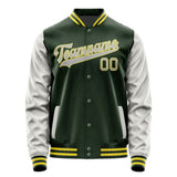 Custom Dark Green Gray Jacket JA0606040626B32604