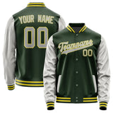 Custom Dark Green Gray Jacket