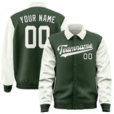 Custom Dark Green White Jacket