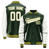 Custom Dark Green White Jacket