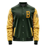 Custom Dark Green Yellow Jacket JA060619061717191917