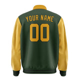 Custom Dark Green Yellow Jacket