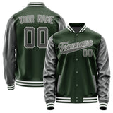 Custom Dark Green Dark Grey Jacket JA0606200618B31820