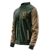 Custom Dark Green Khaki Jacket JA060622061717222217