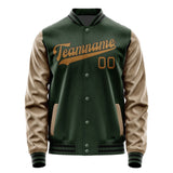 Custom Dark Green Khaki Jacket JA0606220617B31722