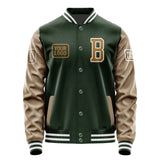 Custom Dark Green Khaki Jacket JA060622061818222218