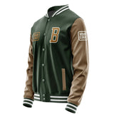 Custom Dark Green Khaki Jacket JA060622061818222218