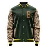 Custom Dark Green Khaki Jacket JA060622062617222217