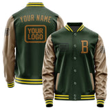 Custom Dark Green Khaki Jacket JA060622062617222217