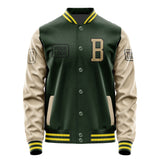 Custom Dark Green Light Khaki Jacket JA060625062617252517