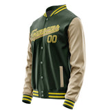 Custom Dark Green Light Khaki Jacket JA0606250626B32625