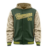 Custom Dark Green Light Khaki Jacket