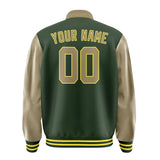 Custom Dark Green Light Khaki Jacket