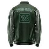 Custom Dark Green Blue Green Jacket JA060627061717272717