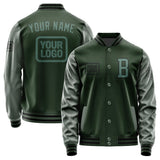 Custom Dark Green Blue Green Jacket JA060627061717272717