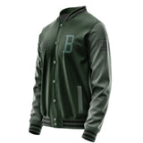 Custom Dark Green Blue Green Jacket JA060627061717272717