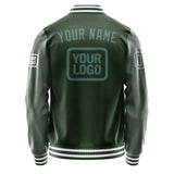 Custom Dark Green Blue Green Jacket JA060627061818272718