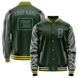 Custom Dark Green Blue Green Jacket JA060627062617272717