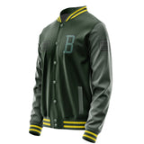 Custom Dark Green Blue Green Jacket JA060627062617272717