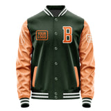 Custom Dark Green Orange Jacket JA060628061818282818