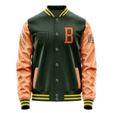 Custom Dark Green Orange Jacket JA060628062617282817