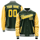 Custom Dark Green Gold Jacket