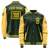 Custom Dark Green Gold Jacket JA060630062617303017