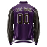 Custom Purple Brown Jacket JA0707010718B31801